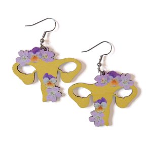 Feministiset korvakorut, kantaaottavat korvakorut. grow a pair-korvikset