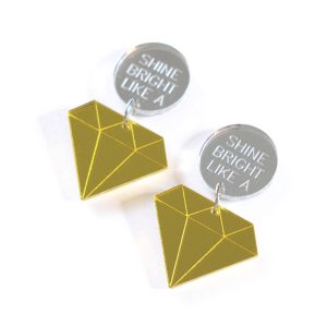 Hehku-korvakorut, shine bright like a diamond-korvakorut